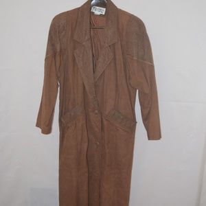 Wilson’s leather vintage trench coat